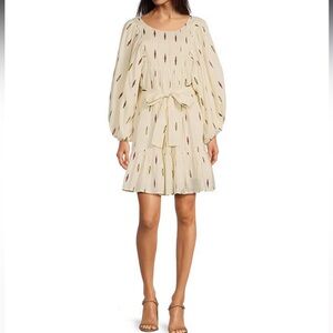 A Loves A
Embroidered Print Scoop Neck Long Balloon Sleeve Dress🍒🍒🍒